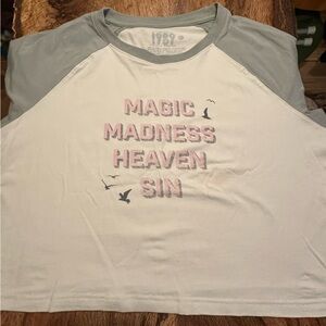 Tayler swift, official, merch. “Magic, Madness, Heaven, Sin” tee